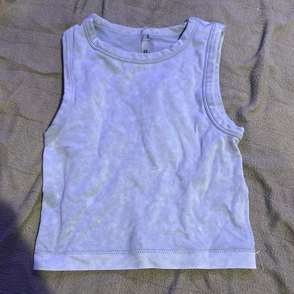 Sleeveless Blue Top